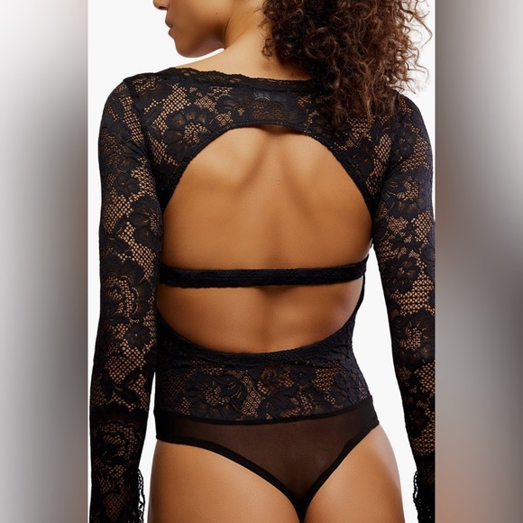 Perfectly Fine Bodysuit NWOT black - Picture 2 of 3